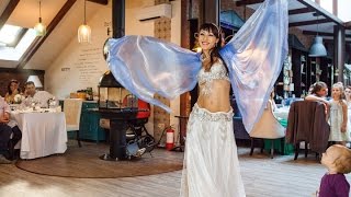 Bellydance with veil. Вальс с вуалью на лавандовой свадьбе. Bellydance with veil. Вальс с вуалью на лавандовой свадьбе.