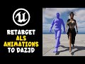 Retarget als animations to daz3d character in ue51 unreal engine