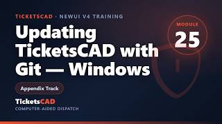 Updating TicketsCAD with Git on Windows (Git Bash) | TicketsCAD Admin Appendix A