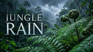 Jungle Rain Ambience 10 Hours | Rainforest Background for Reading and Meditation