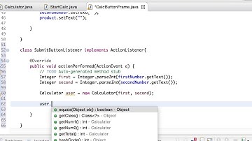 Calculator GUI using Java Swing
