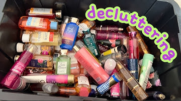another huge declutter - fragrances, lotions and shower gels