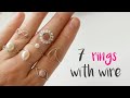 7 easy wire rings with wire