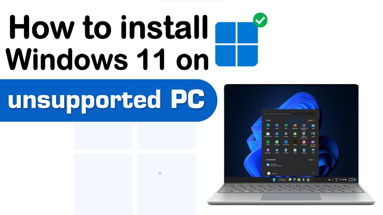 How to install Windows 11 on unsupported PC #pc #tpm - YouTube