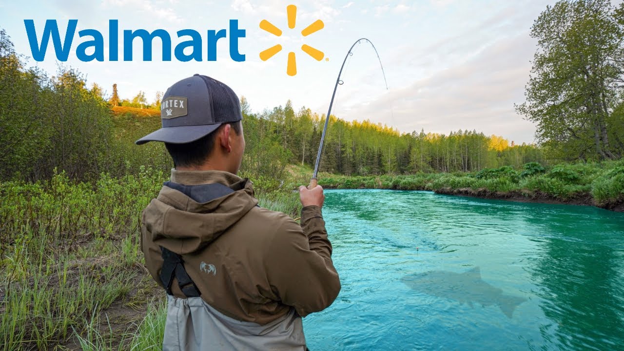 $75 Walmart Alaska King Salmon Fishing Challenge! (CATCH CLEAN
