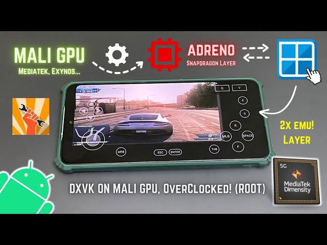 WINLATOR PC Emulator - DXVK Turnip Driver Fix On Mali GPU Phone! class=