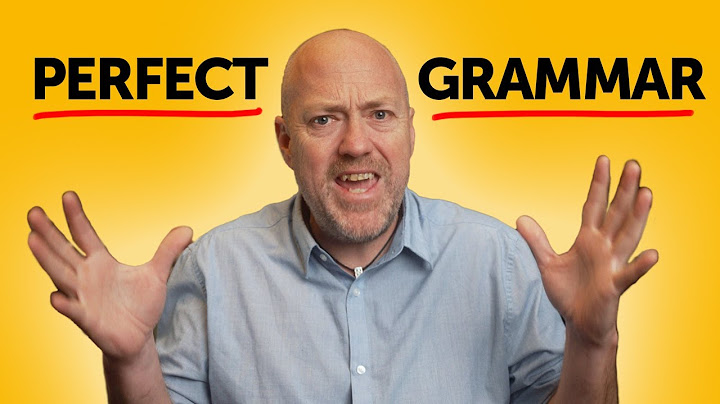 The secret to PERFECT English grammar