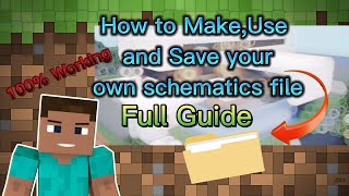 How to make your own schematics and use world edit in Minecraft | Full Guide