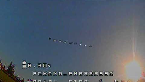 Oops Eachine trashcan crash so embarrassing