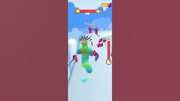 Blob Runner 3D Gameplay level 21 TalhaPro Best Hyper Casual Mobile Games Free Games #shorts akv