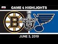 NHL Highlights | Bruins vs. Blues, Game 4 – June 3, 2019