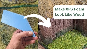 How to Easily Make XPS Foam Look Like Wood | Wargaming Building Scenery Terrain Tutorial