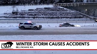 01-17-2024 Bellingham, WA - Winter Storm Warning; Heavy Snow; Snow Plows, Accidents