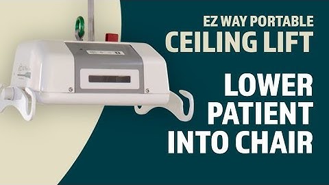 EZ Way Portable Ceiling Lift Usage: Lowering the Patient into a Chair