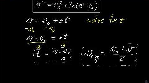 Derivation of kinematic equation without time