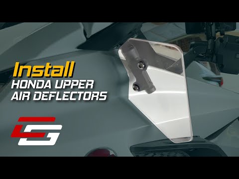 Install Honda Upper Air Deflectors on 2018 Honda Goldwing | Cruiseman's Garage