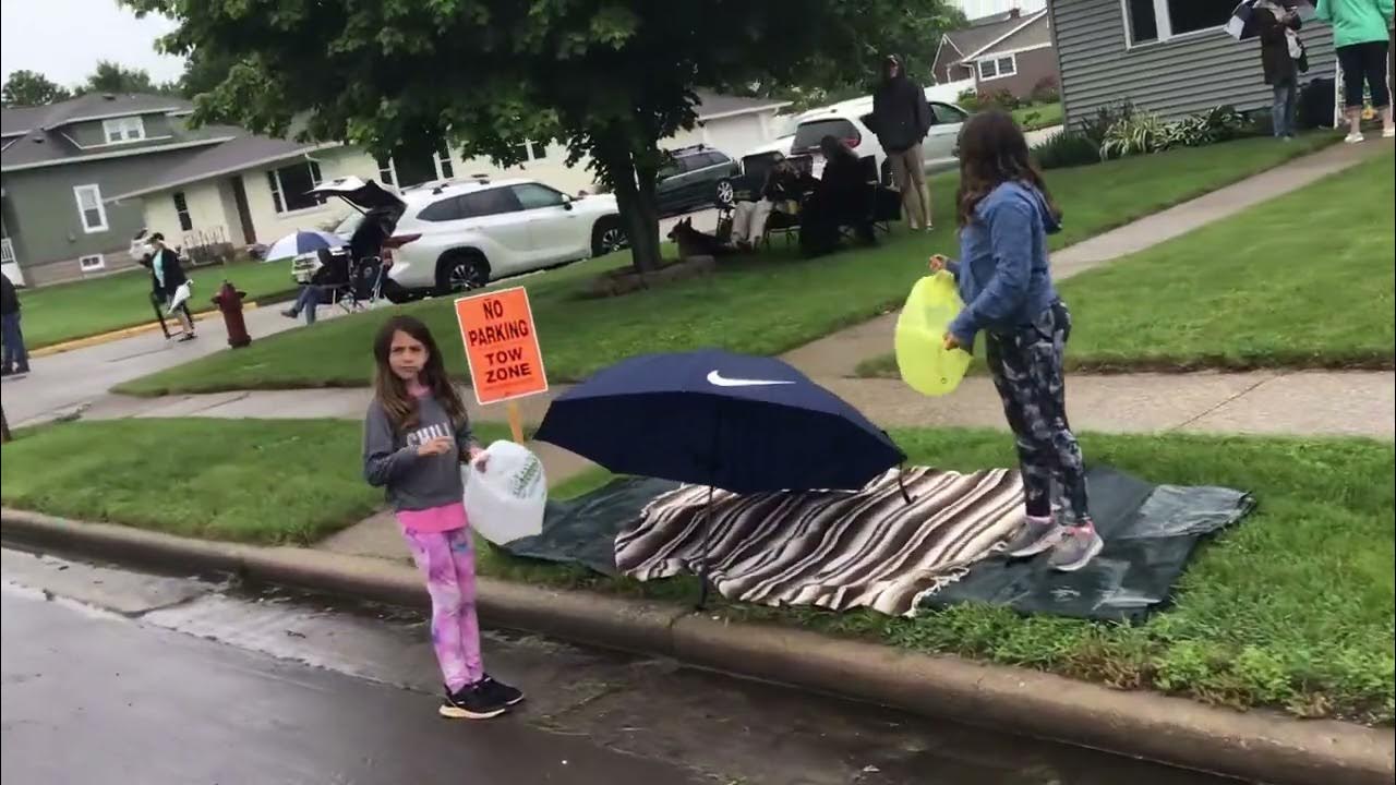 Spectators 2024 June Dairy Days Parade West Salem WI waiting in the