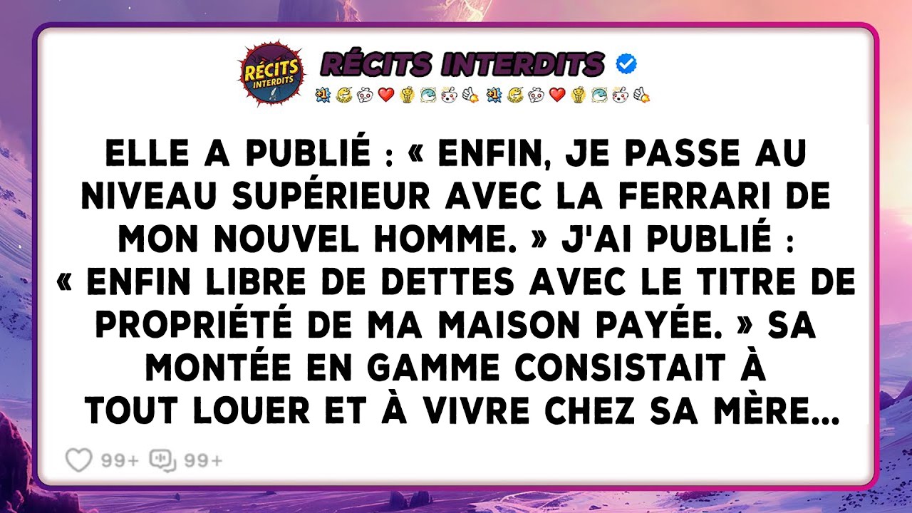 Elle A Publié : « Enfin, Je Passe Au Niveau Supérieur Avec La Ferrari De Mon Nouvel Homme. » J'ai...