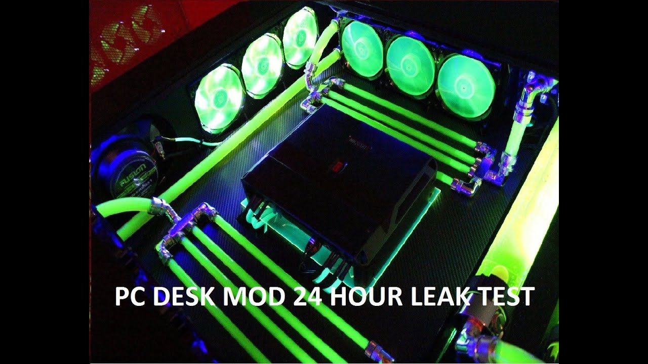 Custom Water Cooled Pc Desk Mod Computer Within A Leak Test Custom Water Cooled Pc Desk Mod Computer Within A Leak Test You
