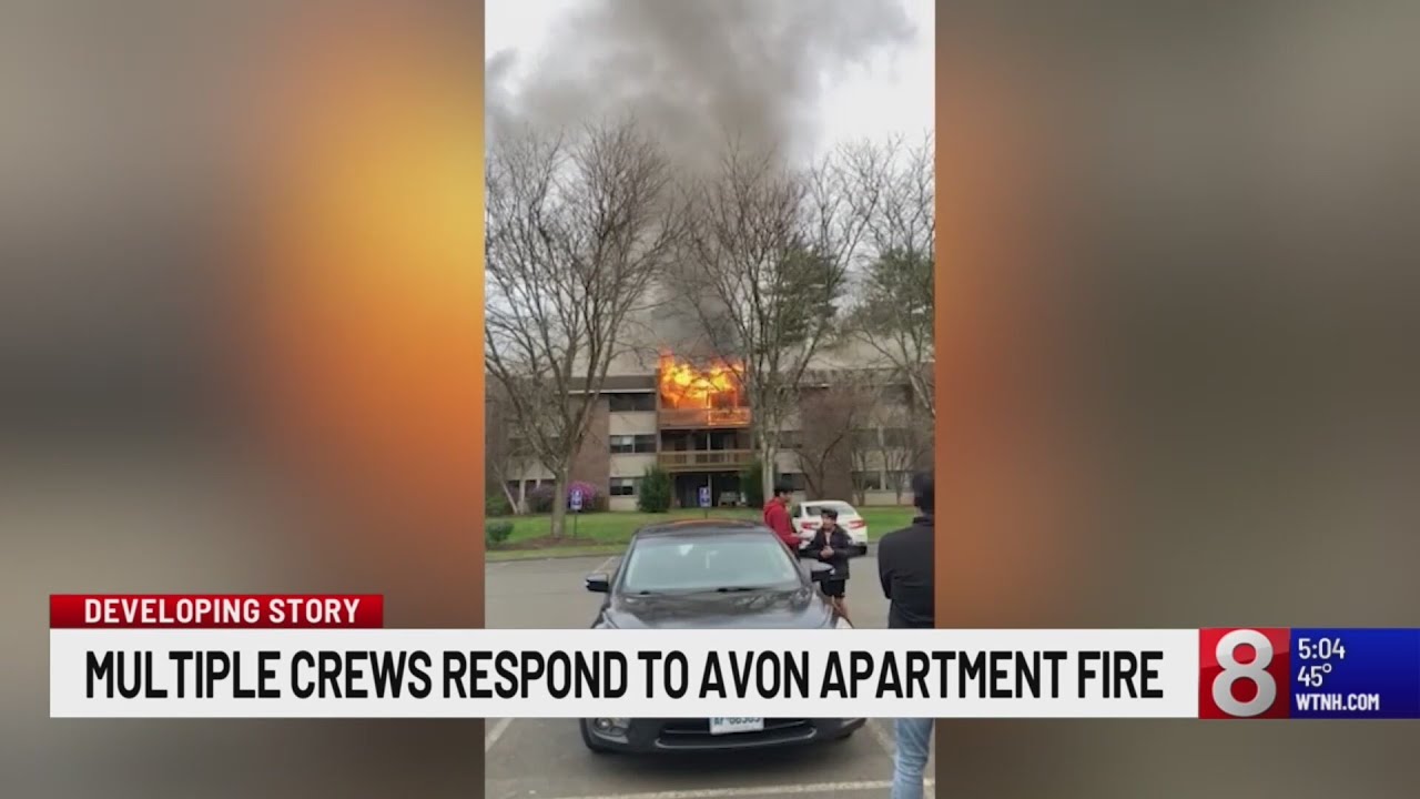 Multiple crews respond to an apartment building fire in Avon - YouTube