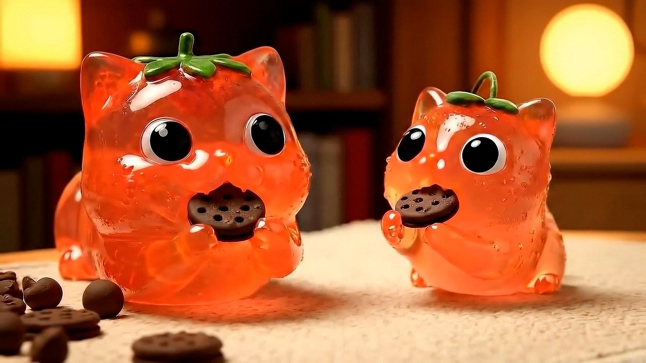 Как желейные коты проводят Рождество | Расслабление | ASMR и смешные моменты