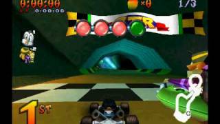 CTR Crash Team Racing, Penta Penguin VS Nitros Oxide in Ripper Roo's Challenge