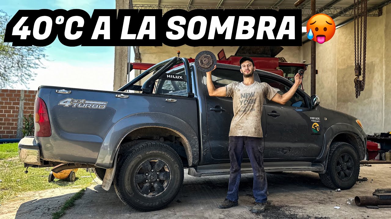 BAJANDO la CAJA de la HILUX, EMBRAGUE ROTO CASI PRENDIDO FUEGO 🔥- Suarez Nico