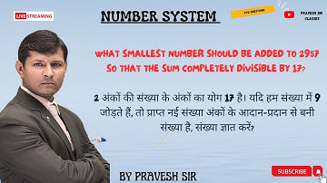 What smallest number should be added to 2957 so that the Sum completely divisible by 17?