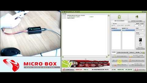 LG KP100 Read Codes with Micro-Box