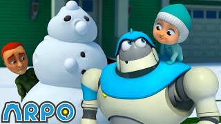 Arpo the Robot | SNOWBALL Showdown!!! | Funny Cartoons for Kids | Arpo and Daniel