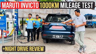 Maruti Suzuki Invicto Mileage Test 🔥 1000 KM 🔥| Most Detailed Drive Review