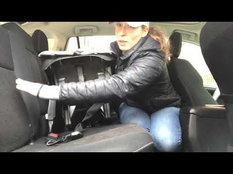 Evenflo Titan 65 installed Rear-Facing with the Lower Anchors - YouTube