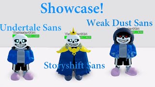 Undertale Sans | Storyshift Sans | Weak Dust Sans Showcase | Underverse Ultimate Battles