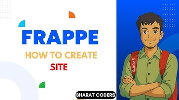 How to Create a New Site In Frappe @bharatcoders #frappe