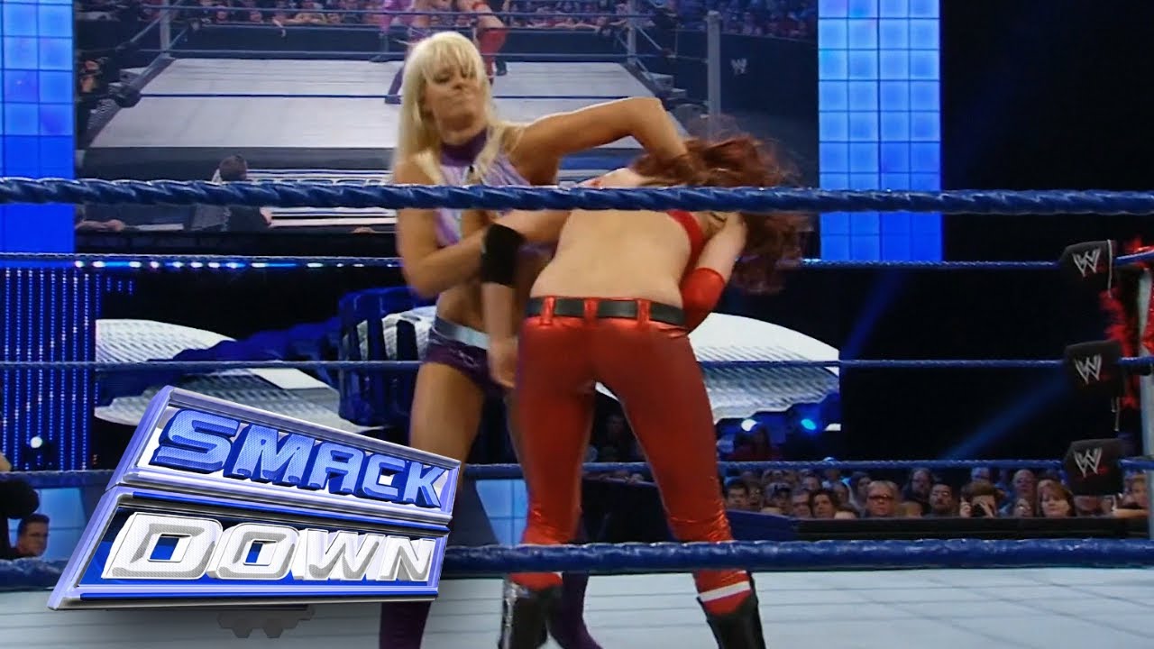 HD WWE Smackdown August 29 2008   Maria  Michelle Mccool vs Natalya  Maryse