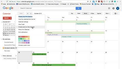 How to add homework Tasks to Google Calendar