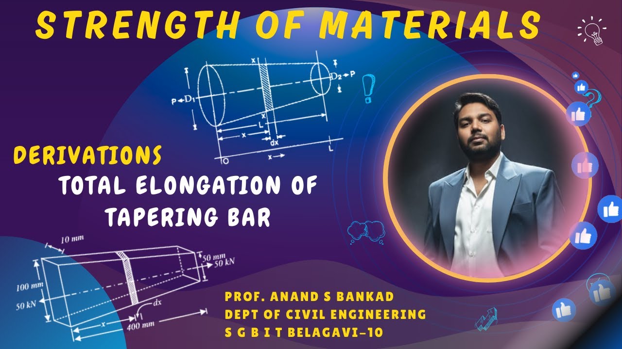 Elongation of Uniform Circular Taper Bar under Axial Load