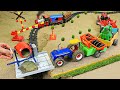 Diy tractor making mini concrete bridge  diy tractor mini plough machine  donganh mini