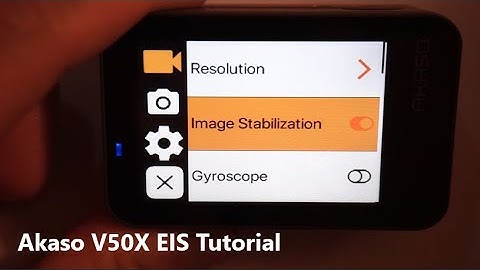 Akaso V50X Image Stabilization Tutorial