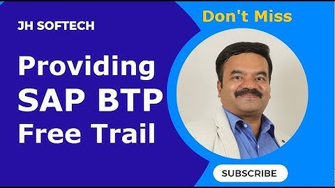SAP BTP Free Trail , Get Access in 15 minutes