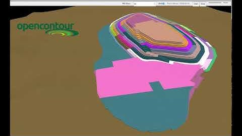 Opencontour Mine planning Software - Heap Leach Stacking