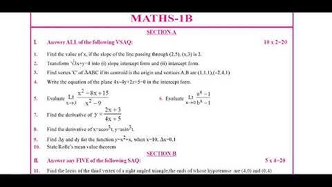 AP inter 1st year maths 1B question paper 2022 | AP intermediate maths1B 💯 Guess paper for public 💯