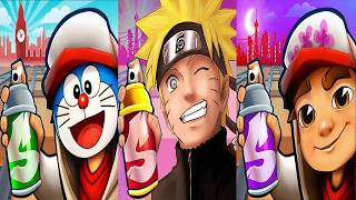 Subway Surfers Sakura Tokyo 2026 Harumi Unlocked Bass Blaster vs Naruto vs Doremon Run Gameplay HD screenshot 3
