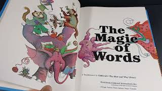 Vintage Magic of Words: 1975 Childcraft Annual Supplement to the How and Why Library Children's Book