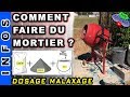 Infos comment faire du mortier pour monter un mur  