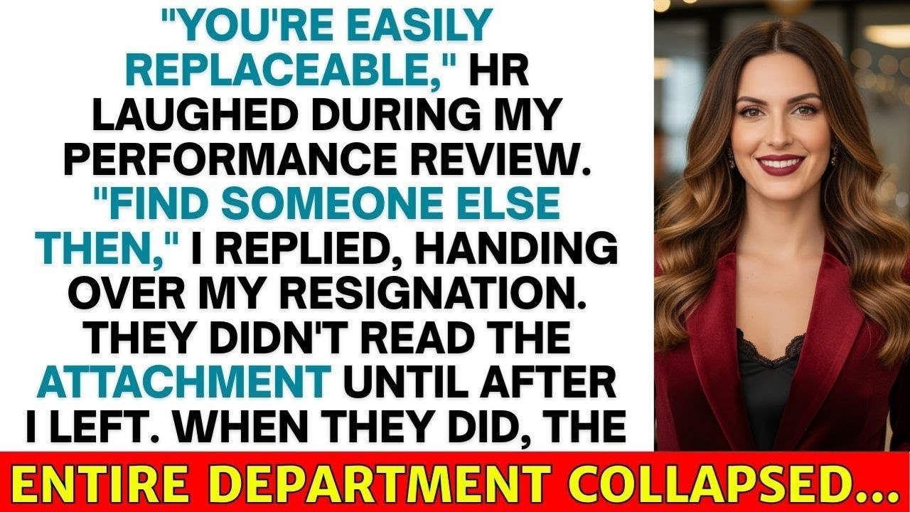 HR Said I Was "Easily Replaceable"—My Resignation Letter Had One Shocking Attachment