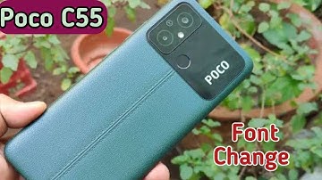 How To Change Font In Poco C55,Poco C55   Mein Font Customise Kaise Karen, How To Change Font Style