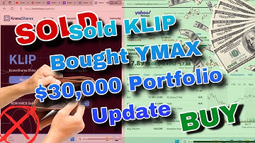 SOLD *KLIP* & Bought More YMAX Yieldmax ETF (BIG Moves in my $30,000 High Yield Stock Portfolio)