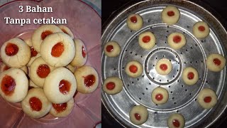 Hanya 3 Bahan Resep Kue Kering Takaran Sendok tanpa oven