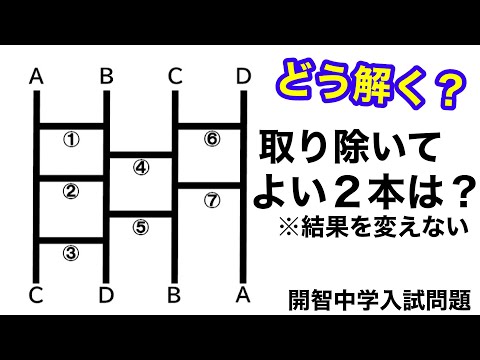 【第32問】開智中学2004年の入試問題【気付けばスッキリ！受験算数】